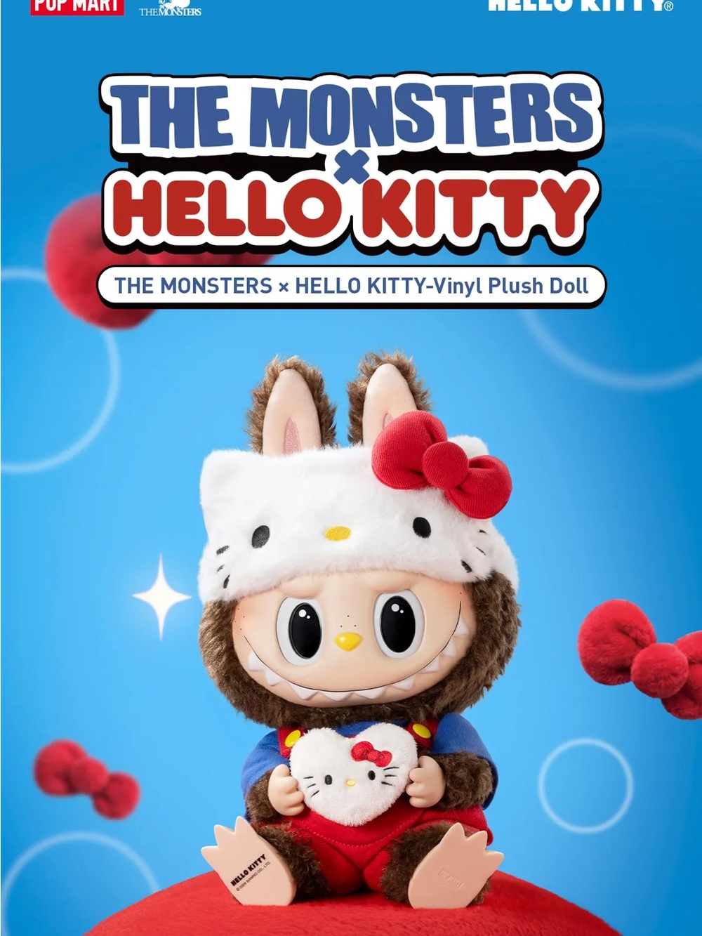 THE MONSTERS × HELLO KITTY - Vinyl Plush Doll (NEW IN BOX)